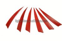 Plumes de dindon rouges naturelles pour le fletchage d'arrows de tir à l'arc, accessoires pour la fabrication de flèches DIY, la chasse et le tir sur cible