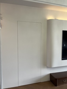 Panneaux muraux modernes classiques en WPC et panneaux Conception de porte cachée étanche pour l'appartement - Product Image 5