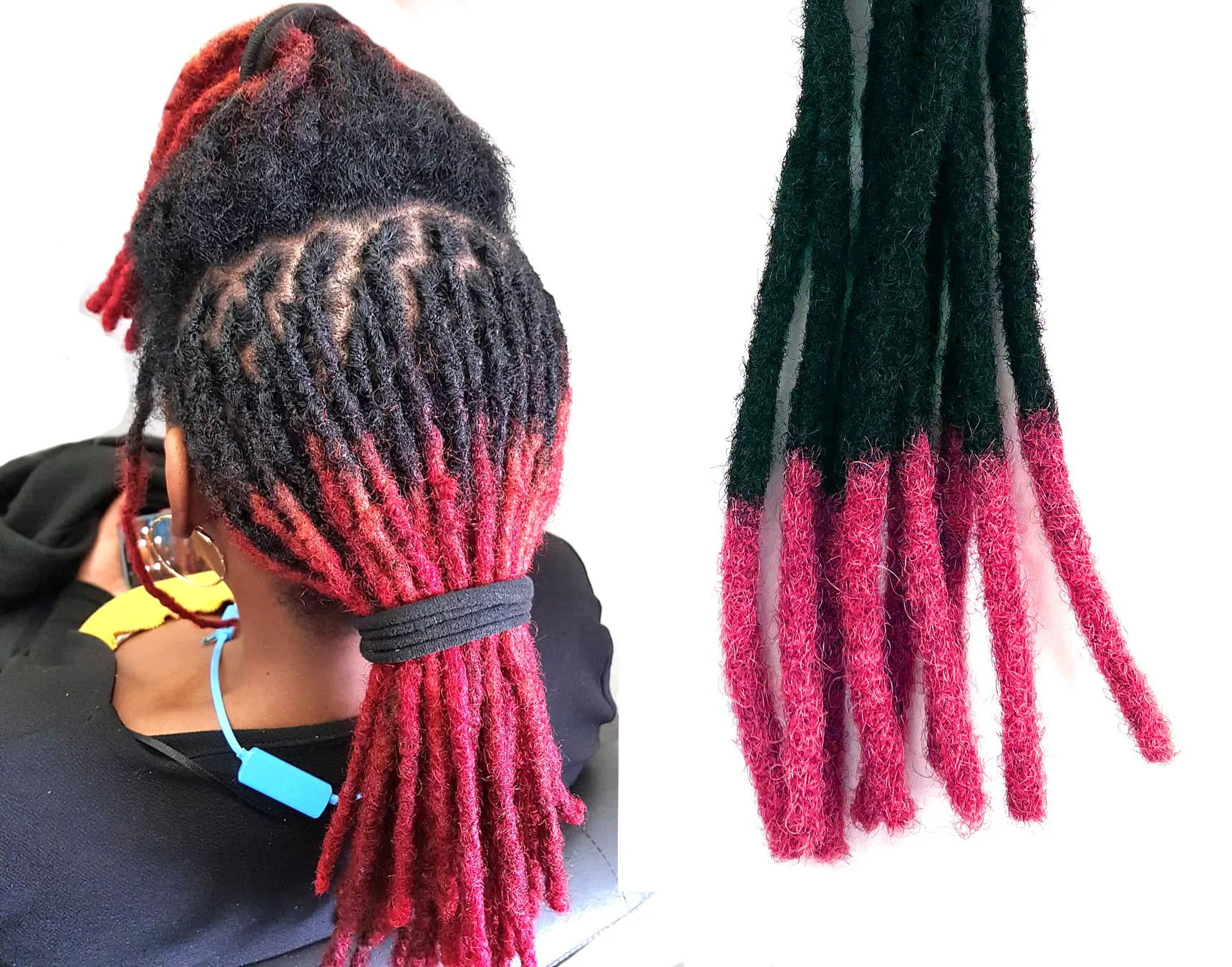 Cheap 15/25/30CM Long Soft Crochet Dreads Locks Braids Styles Hair Weave Synthetic Dreadlocks Hair Extensions
