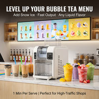Gezonde diepvries smoothie maker sneeuw ijsmachine BPA-vrij voor elk sap, melk, eiwitshake, compressor, aanrechtmodel, wellness, thuis, kantoor