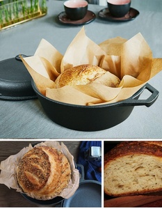 Poêle à double usage en fonte Steak Marmite Marmite <span class=keywords><strong>Casserole</strong></span> non revêtue Épaissie Poêle en fer brut faite à la main à l'ancienne - Product Image 4