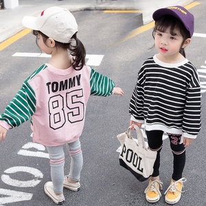 2020 girls spring clothing sets new style baby hi-low top and icing leggings children clothes kids wear fashion toddler outfits - Product Image 3