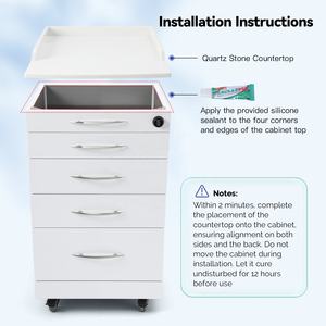 جودة عالية للاستخدام في المستشفيات كوارتز وغير قابل للصدأ بأربع خزائن فرور - Product Image 5