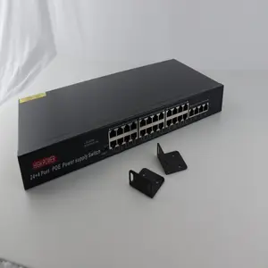 Manufacturer Supplier China Cheap Fiber Optic Transceivers 24 Ethernet 4 Port Industrial Managed Poe Switch