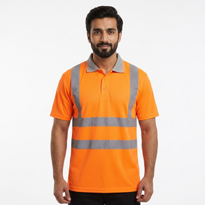 Polo de travail haute visibilité réfléchissant pour les secteurs minier, pétrolier, gazier, de la construction et de la sécurité routière - Product Image 1