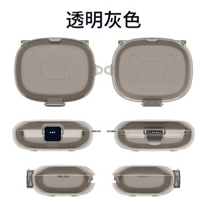 Étui de protection intégrale en TPU transparent pour boîtier de charge d'écouteurs, housse pour écouteurs <span class=keywords><strong>JBL</strong></span> Endurance <span class=keywords><strong>Peak</strong></span> 4 avec mousqueton - Product Image 3