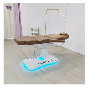 Sillón Eléctrico Reclinable de 3/4 Motores Marrón para Examen Médico y Estética, Camilla de Masaje para Spa y Tatuajes, Cama Facial de Belleza Cosmética - Product Image 2