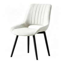 Chaise souple chinoise verte, chaise de salle à manger de type fauteuil, fabricant de meubles nordiques OEM, chaise d'appoint beige rembourrée