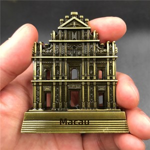 Imanes de Refrigerador con Diseños Arquitectónicos de Egipto, Francia, Shanghái y Macao, Hechos en Metal 3D, para Decoración del Hogar - Product Image 2