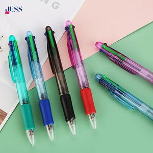 4-in-1 penna a sfera multicolore in plastica promozionale con 4 colori e articoli di cancelleria con Logo stampato - Product Image 5