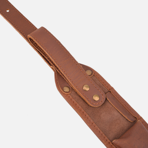 Hibo Oem Leder En Suède Gun Slinger Met Patroonhouder In Bruin Zwart - Product Image 5