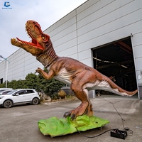Gtd38 grand modèle de dinosaure exposition animatronic tyrannosaure trex dinosaure animatronic