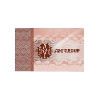 Autocollant de sécurité personnalisé anti-contrefaçon gravé en taille-douce impression d'étiquettes anti-contrefaçon avec micro-texte papier fibre UV