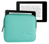 Étui pour liseuse électronique en néoprène de couleur personnalisée avec fermeture éclair, pochette universelle pour liseuse électronique, housse de protection souple pour accessoires de lecture