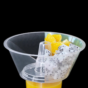 Vaso de Plástico Impreso Personalizado, Vasos de Café Desechables de Plástico, Bebida de Té Boba, Vaso de Plástico de 700 ml para Llevar Comida, Ensalada, Fruta, Bocadillos - Product Image 6