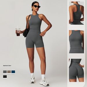 Frauen nahtlose Y-Back Sport Tank Top gerippte Taille Butt-Lifting Fitness Yoga Leggings Outfit Active wear Anzug - Product Image 2