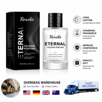 Parfum pour homme Woody Cologne 50 ml, parfum masculin longue durée, boîte cadeau noire, entrepôt étranger, livraison rapide en 3 à 5 jours