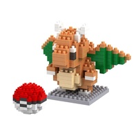 8044A-8063A  Boîte de 7,5 cm de micro-particules colorées, instructions, briques nano, cadeau, jeux éducatifs pour enfants, ensembles de blocs de construction, jouets pour enfants