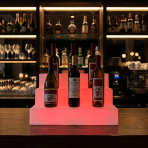 Customized Modern Wireless LED Display Bar Set Home Stage Color-Changing Liquor <b>Shelf</b> Kitchen Dining Man Cave Gym Expandable - Product Image 4