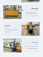 Souffleur Roots à trois lobes haute pression, alimenté en courant alternatif, en fonte, pour traitement des eaux usées, 7,5 kW, 18 m/min, faible bruit, approvisionnement direct usine