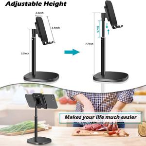 Soporte Universal para Teléfono Móvil y Tableta con Altura y Ángulo Ajustables, Elegante y Sencillo Soporte de Escritorio para Teléfono - Product Image 3