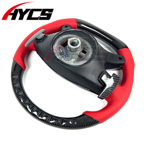 <span class=keywords><strong>Volante</strong></span> de Fibra de Carbono y Cuero Rojo Personalizado para el Interior del Automóvil Mercedes Benz Clase G G63 <span class=keywords><strong>AMG</strong></span> W463 G65 ML63 GL550 GL63 W166 - Product Image 6