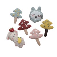 Patchs en tissu rembourrés faits à la main en gros, motifs animaux et arbres, pour pinces à cheveux, vêtements, sacs, accessoires de bricolage