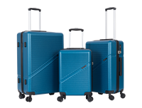 Ensemble de bagages de luxe en ABS bleu menthe de 3 pièces Nouveau design de mode Valise de cabine à 4 roues légère à roulettes pour aéroport