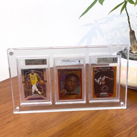 Support de Présentation pour Paquets TCG en Acrylique, Personnalisé en Usine, Résistant aux UV, Écologique, à 4 Emplacements, pour Paquets de Cartes, Montage Facile