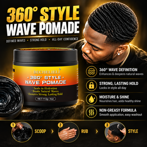 Pommade <span class=keywords><strong>Coiffante</strong></span> OEM Marque Privée 360 Wave pour Hommes – Fixation Forte, Hydratante, 113g – Crème <span class=keywords><strong>Coiffante</strong></span> Personnalisable pour Barbiers - Product Image 2