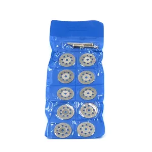 12pc 25mm enduit Mini lame de scie outil rotatif <span class=keywords><strong>diamant</strong></span> <span class=keywords><strong>disque</strong></span> de coupe pour <span class=keywords><strong>Dremel</strong></span> perceuse bois céramique Cutter outils électriques - Product Image 6