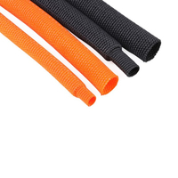 Gaine thermorétractable tressée en tissu tissé pour faisceau de câbles automobiles, rapport 2:1, protection pour gaine de câble