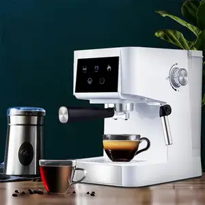 Ev ofis küçük İtalyan, Espresso yarı otomatik kahve makinesi süt köpürtücü entegre kahve makinesi/