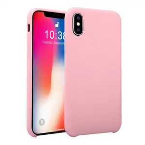 Noida Color Liquid Silicone Case for Apple iPhone XR Soft TPU Original Cell Phone Accessories Mobile Phone Shell for iPhone 6.1