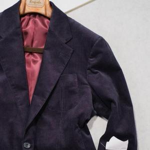 <span class=keywords><strong>Blazer</strong></span> en <span class=keywords><strong>velours</strong></span> côtelé violet pour <span class=keywords><strong>homme</strong></span>, coupe ajustée, style décontracté chic, avec doublure rose, pour le quotidien professionnel. - Product Image 2