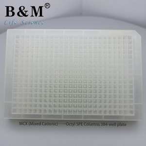 Consommables de laboratoire B&M, Alimentation, Tests pharmaceutiques, Prétraitement des échantillons, Plaque SPE (SPE à cations mixtes) 96/384 puits - Product Image 3