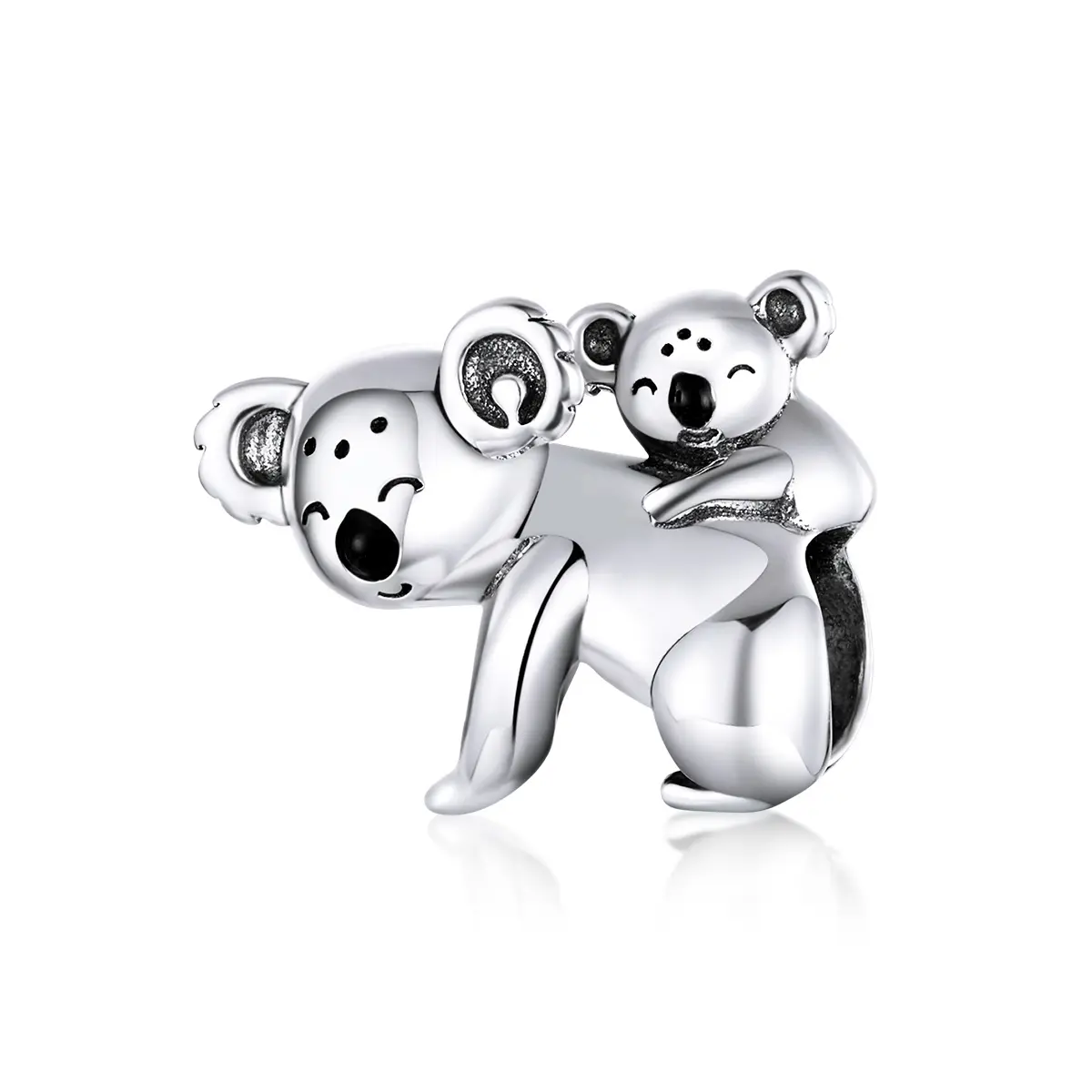 925 Sterling Silver Cute koala Charm for DIY Bracelet Blue Enamel Animal Pendant For Necklace for Women Men Children