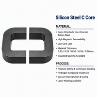 Noyau en acier au silicium CRGO de type CD personnalisé, 0,27 mm, aimant industriel souple pour transformateur de puissance à onduleur