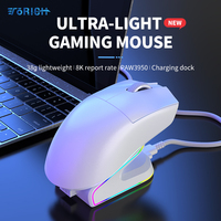 Ratón programable ultraligero de 38g, doble 8K HZ, Sem Fio, 2,4G, BT, con cable, modos triples, PAW3950, ratón para juegos de 30000DPI para PC y portátil