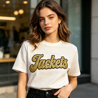 Patchs thermocollants personnalisés en gros pour vêtements et vestes, avec lettres brodées, logo, paillettes et sequins, grand format, pour universités