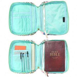 Free Sample Large Stylish Tote File <b>Book</b> Cover Organizer Polyester Bible Covers With Zipper - Product Image 4