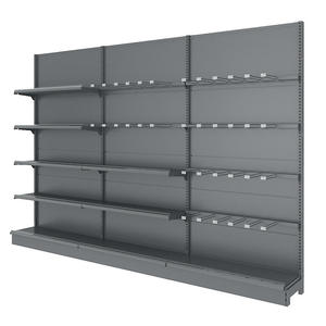 Présentoir d'étagères de vente au détail en métal fer robuste personnalisé Étagères de support de gondole de supermarché - Product Image 6