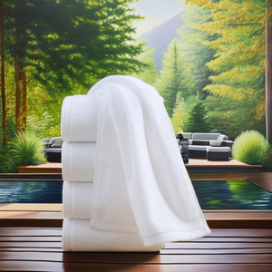 100% Cotton <span class=keywords><strong>Jacquard</strong></span> Dệt Khách Sạn Sang Trọng Spa Tắm Khăn Set Nhanh Chóng Khô Trắng Khăn Tay Màu Rắn Mô Hình Giá Rẻ Sang Trọng Toalla - Product Image 2