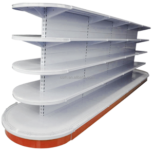 Estante de Góndola Cuadrado de Doble Panel Metálico Ligero con Parte Trasera Plana para Supermercado - Product Image 5