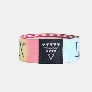 Riutilizzabile RFID NFC bracciale elastico bracciale elastico RFID RFID in Nylon RFID tessuto 14443A bracciale elastico RFID