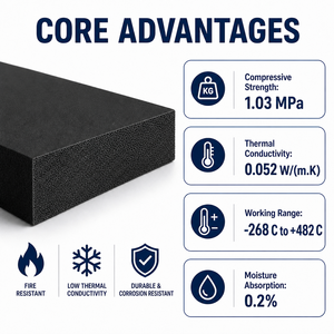 Panel de Espuma de Vidrio para <span class=keywords><strong>Aislamiento</strong></span> Térmico, Celda Cerrada, Impermeable, Resistente al Vapor, Ignífugo A1, para Almacenamiento en Frío y Techos - Product Image 3