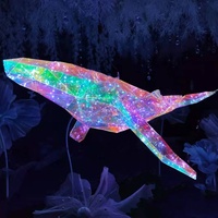 Lanterne de poisson LED populaire de haute qualité Décoration de festival de mariage d'animaux marins uniques