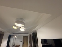 Suspension LED Wabi Sabi en résine acrylique, forme nuage organique, Makhno Khmara, pour hall de restaurant, plafond haut, décoration de pièce climatisée