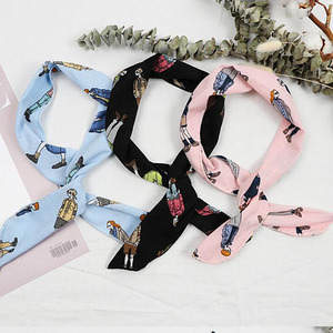 Vente en gros de bandeaux pour oreilles de <span class=keywords><strong>lapin</strong></span> avec tissu imprimé à rayures en fil de fer croisé en 57 couleurs - Product Image 5