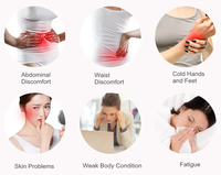 Conduire l'industrie femmes fille dame cadeau Portable masse graphène chauffage électrique masseur Pad chaud palais ceinture